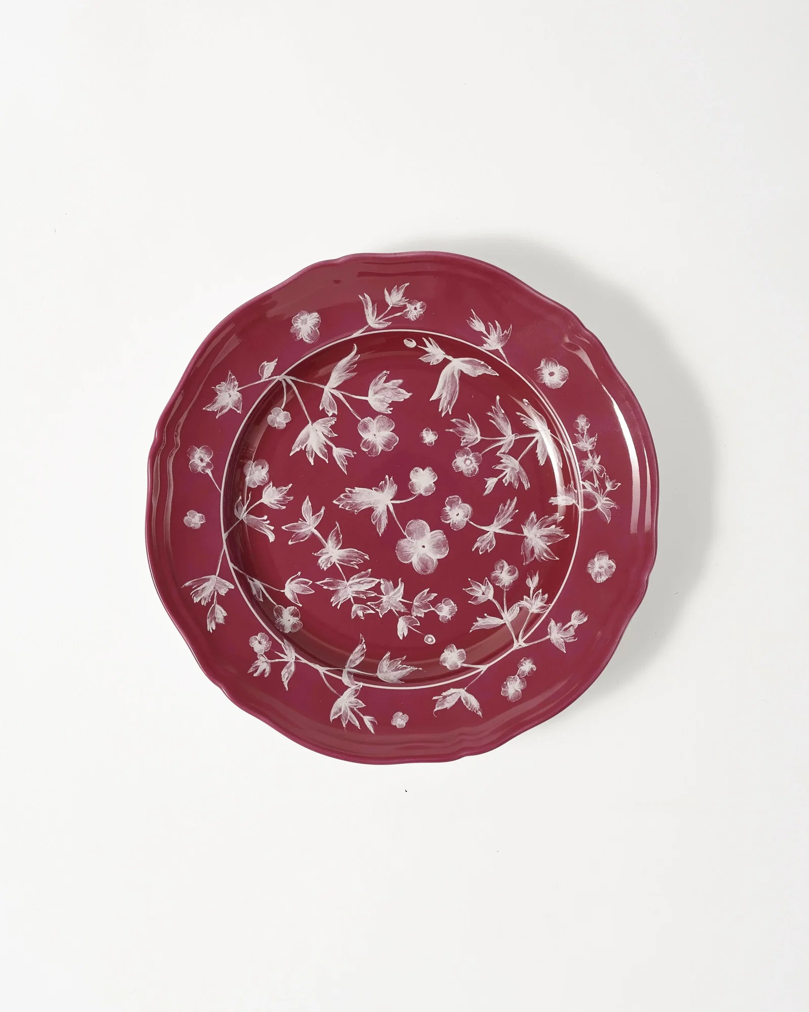 Image of Floral Dessert Plate 
