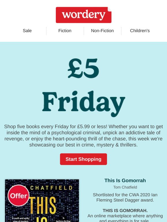 Just dropped! 5 thrillers for less...
