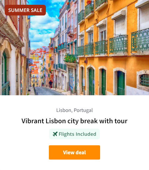 Vibrant Lisbon city break with tour