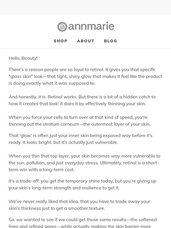 Retinol is a short-term win with a long-term cost.
