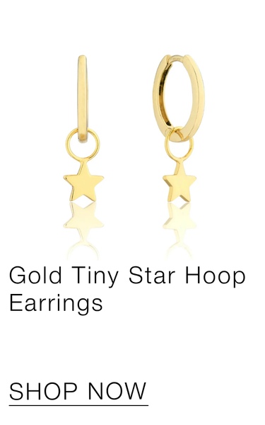 Gold Tiny Star Hoop Earrings