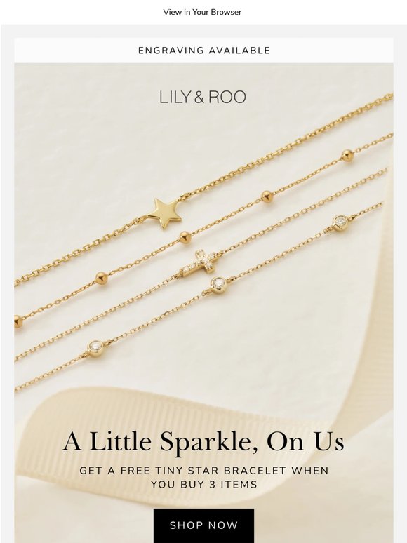 Get a FREE Tiny Star Bracelet 💫