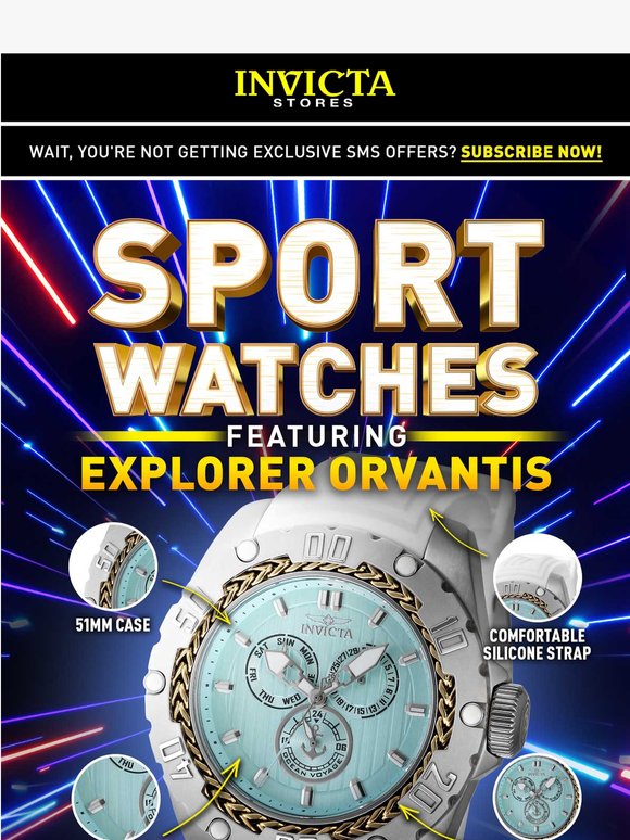 TAKE THE LEAD🔥⌚EXPLORER ORVANTIS🌊NOW AVAILABLE