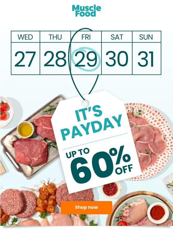 Payday Starts Here: 60% Off🎉
