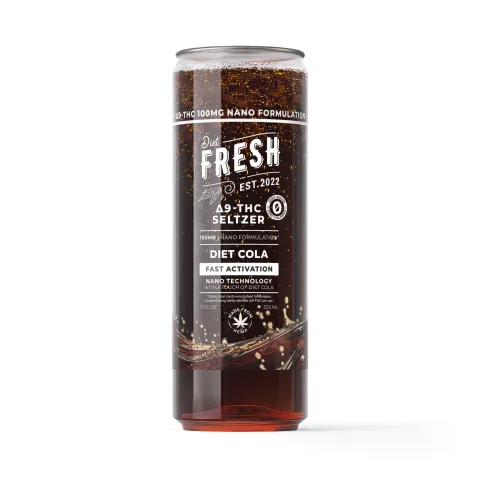 Image of 100mg Diet Cola THC Seltzer - D9 Nano - Fresh