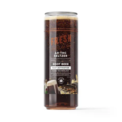 Image of 100mg Root Beer THC Seltzer - D9 Nano - Fresh