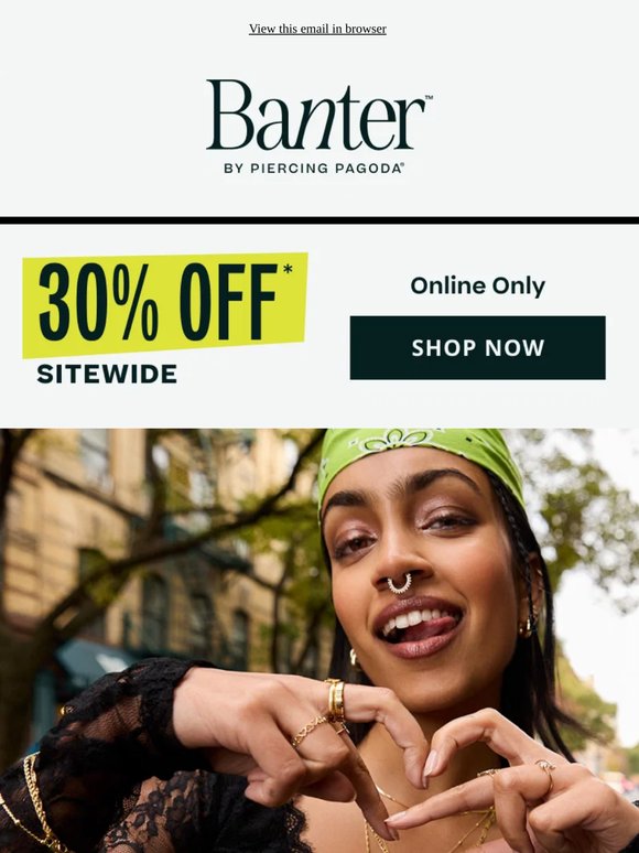 Starts Today | 30% OFF* Select Styles