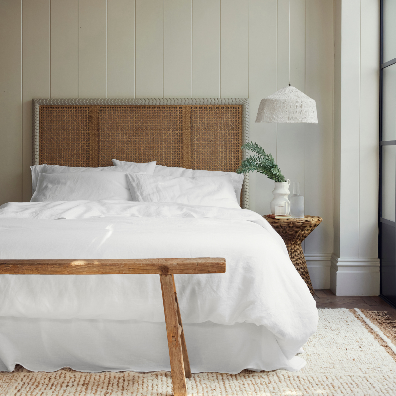 White 100% Linen Duvet Cover