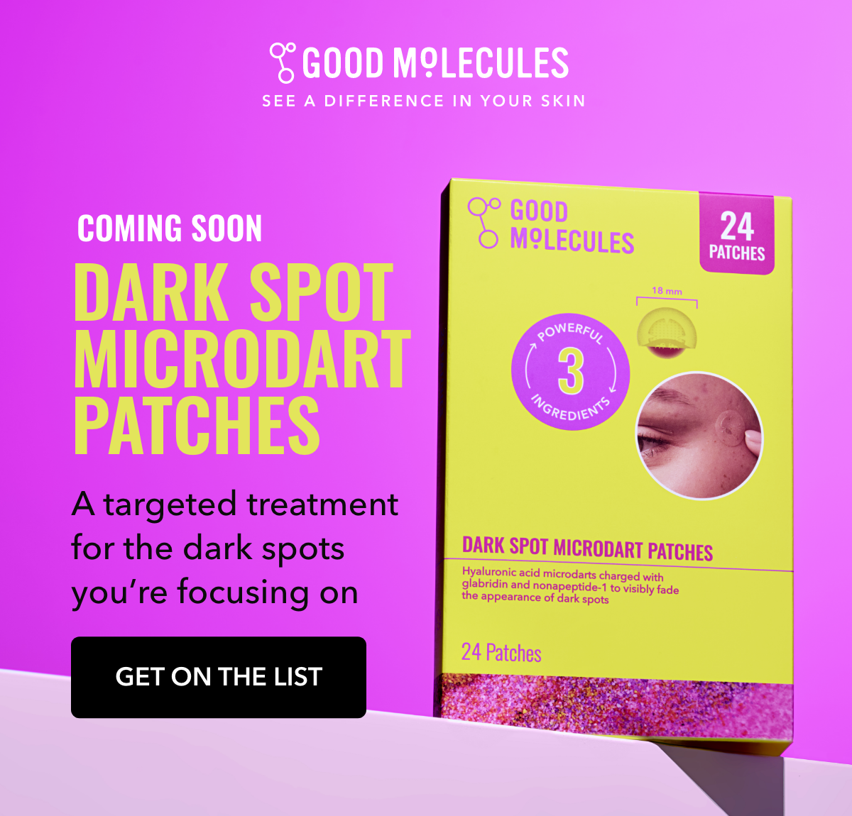Dark Spot Microdart Patches