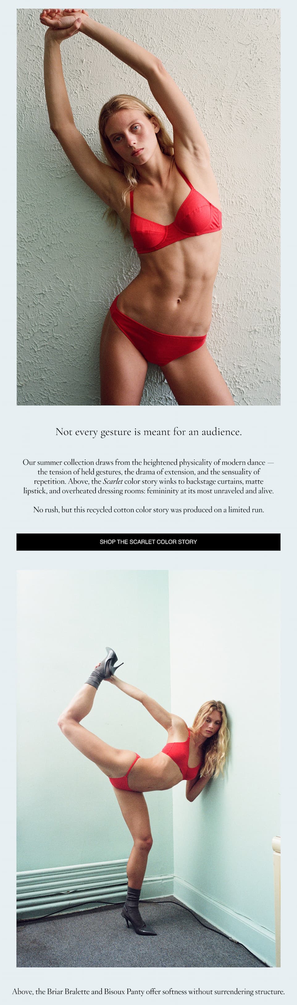 Not every gesture is meant for an audience