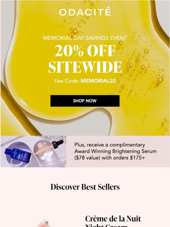 Almost over — 20% off sitewide