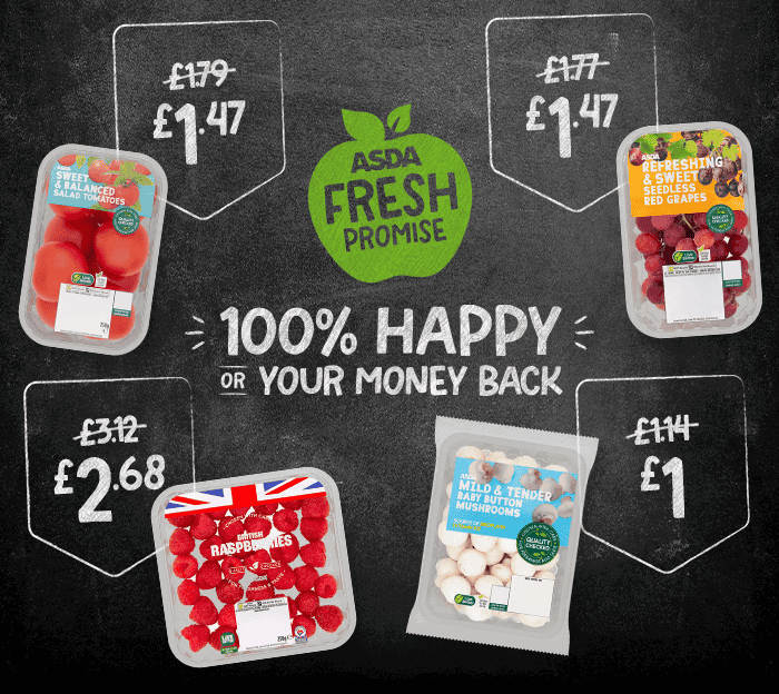 Asda Fresh Promise - 100% happy or your money back!