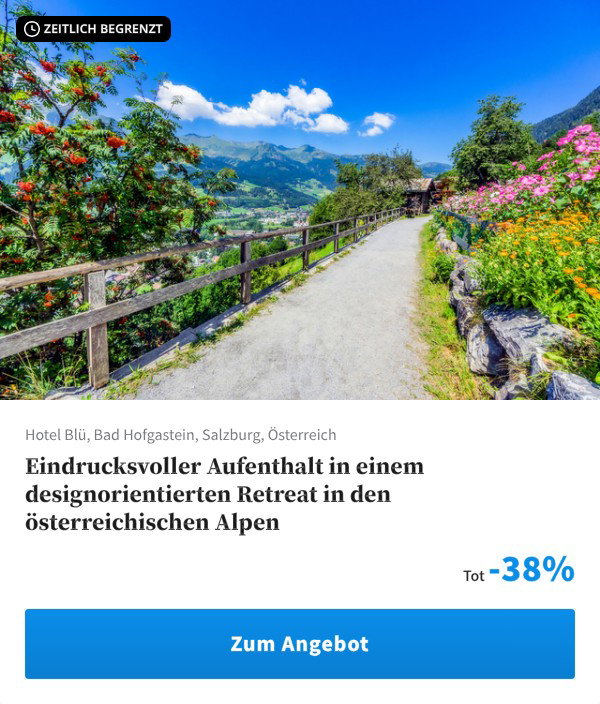 Eindrucksvoller Aufenthalt in einem designorientierten Retreat in den österreichischen Alpen