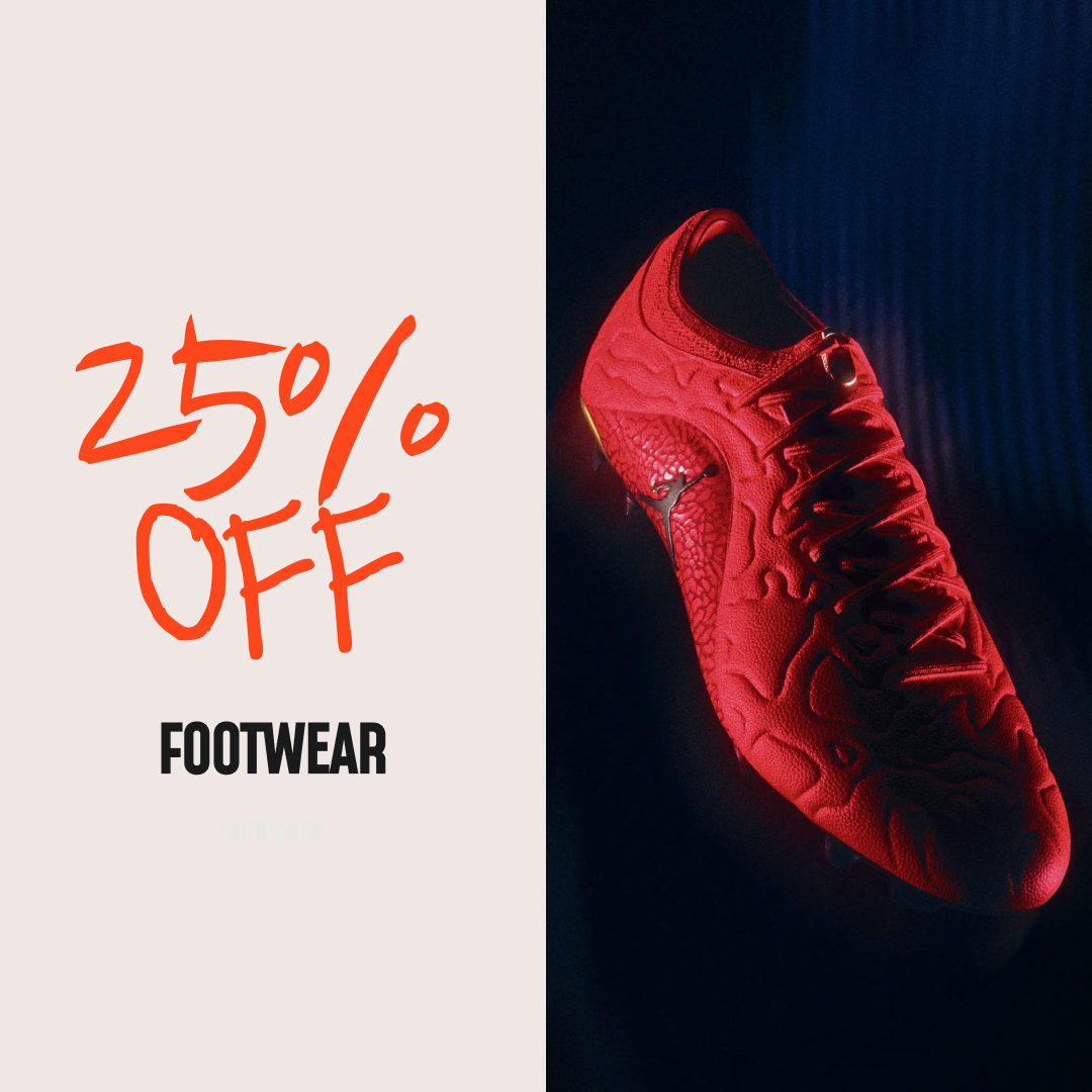 Save 25% on footwear