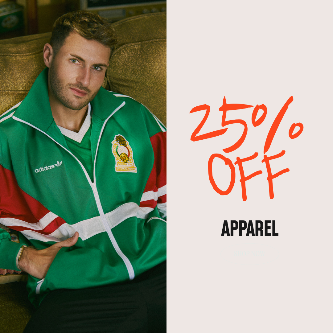 Save 25% on apparel