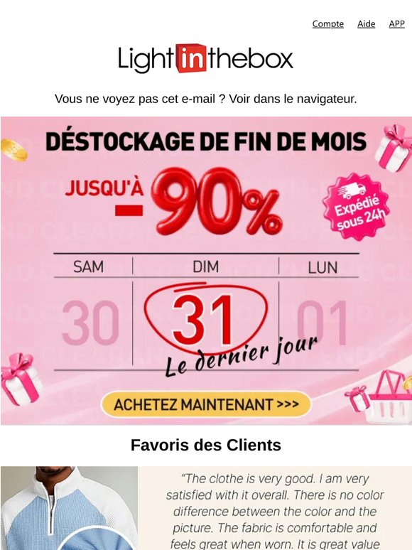 📞Dernier appel pour le déstockage de fin de mois