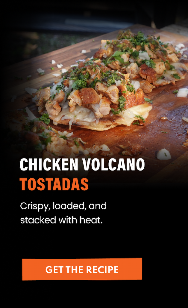 Chicken Volcano Tostadas