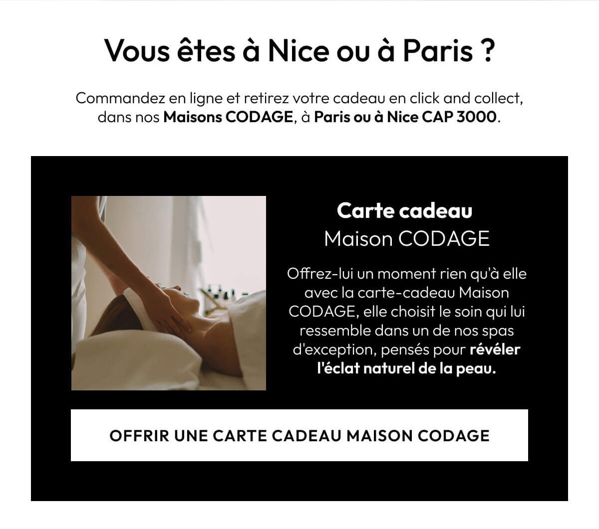 Carte cadeau Maison CODAGE