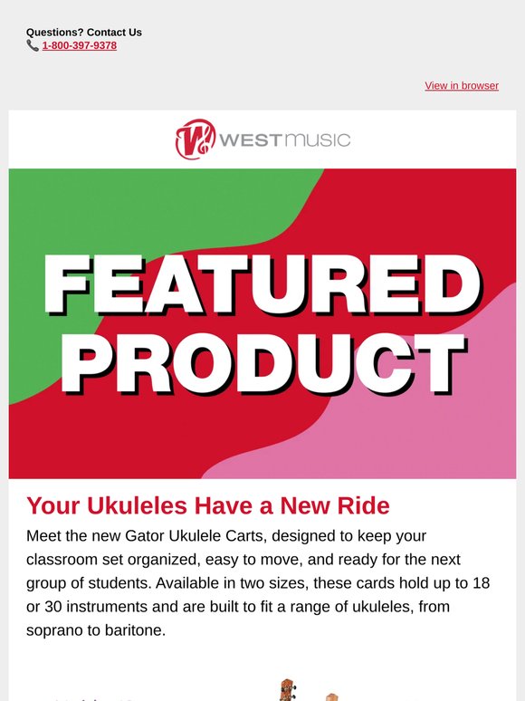 New: A Ukulele Cart Built for Your Classroom
