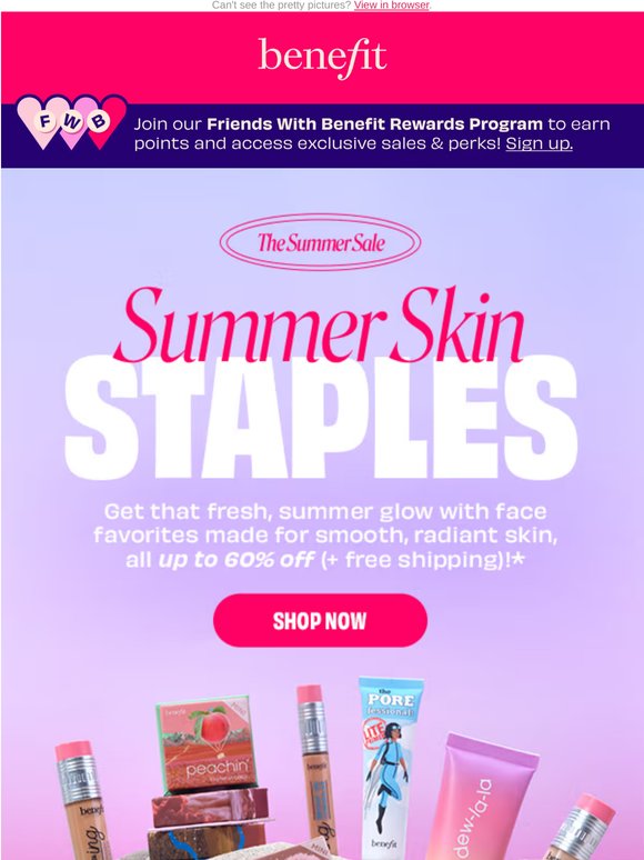 Glow mode: Up to 60% off + free shipping!