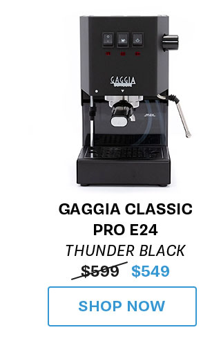 Gaggia Classic E24 in Thunder Black
