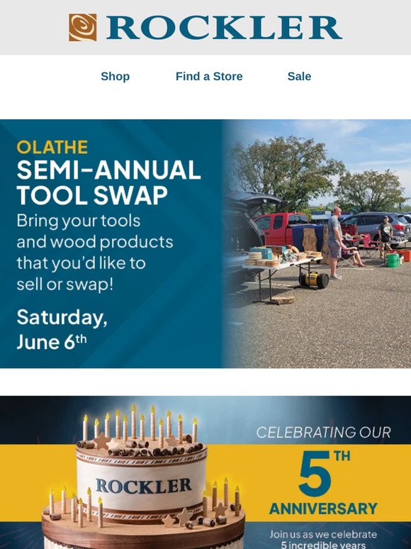 Last Weekend to Save 25% on Rockler Products at Your Local Olathe Store!