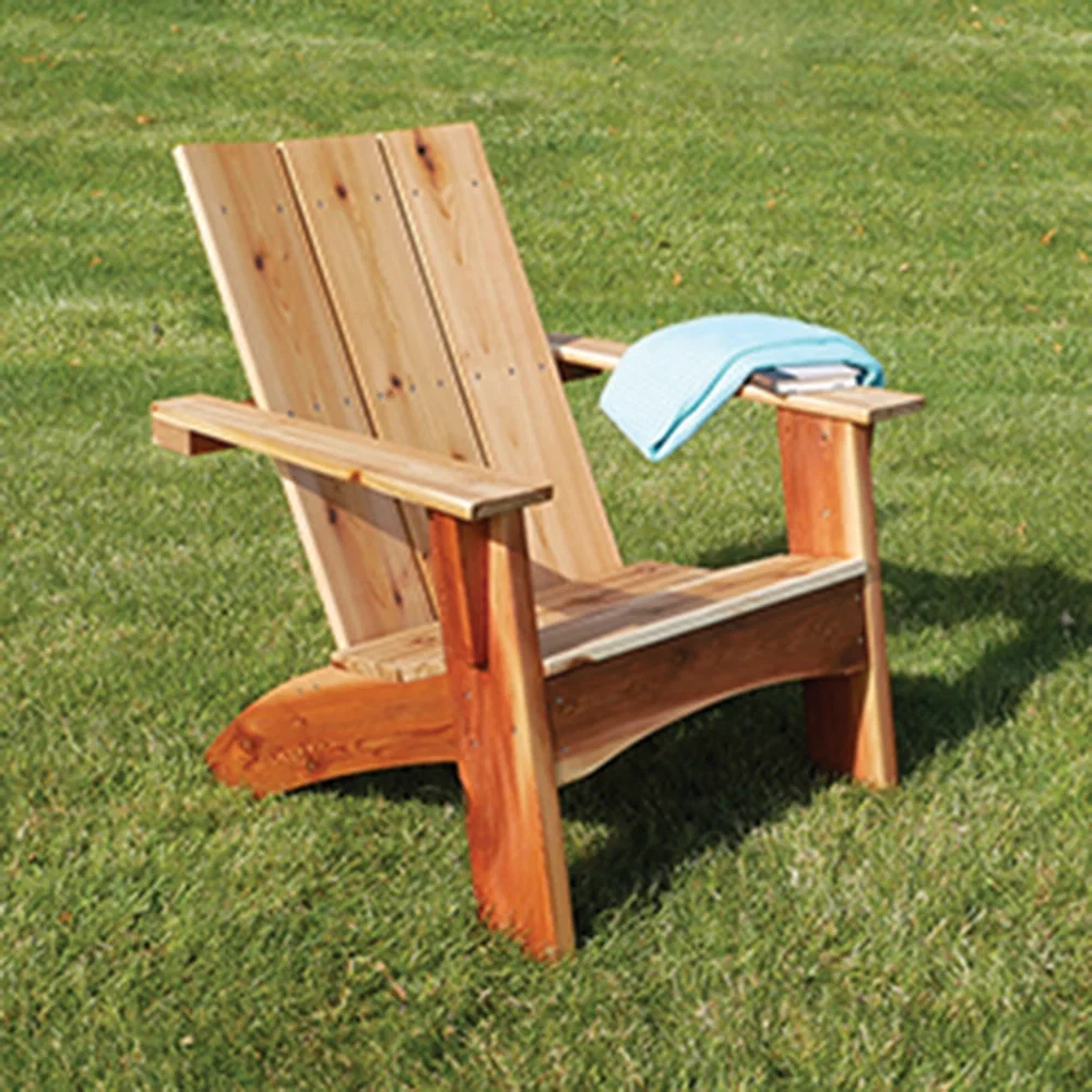 Rockler Modern Adirondack Chair Plan with 1/4'' MDF Templates