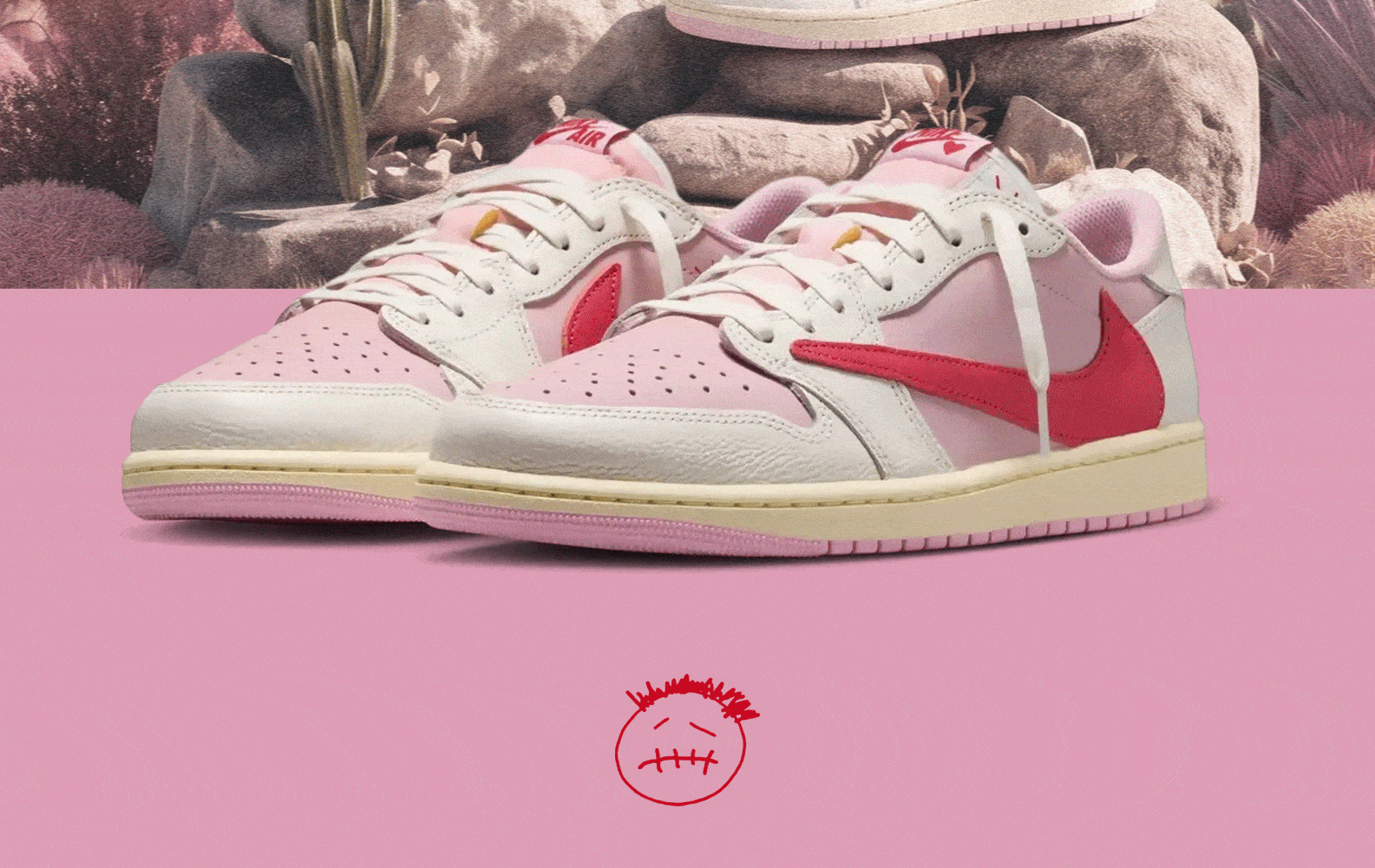 Air Jordan x Travis Scott 1 Low OG 'Tropical Pink' (2026)