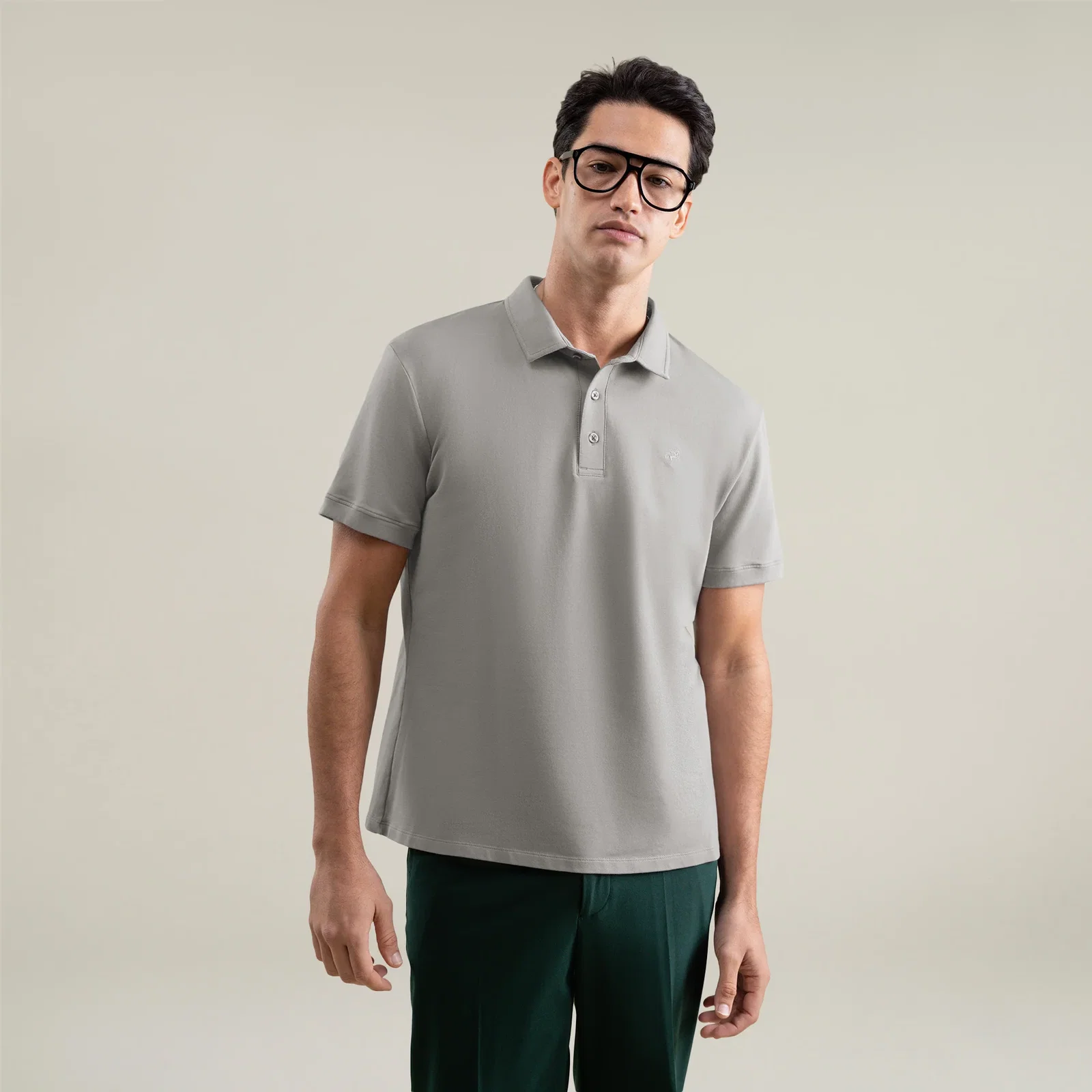 Image of Cumulus Emblem Polo - Frost Gray