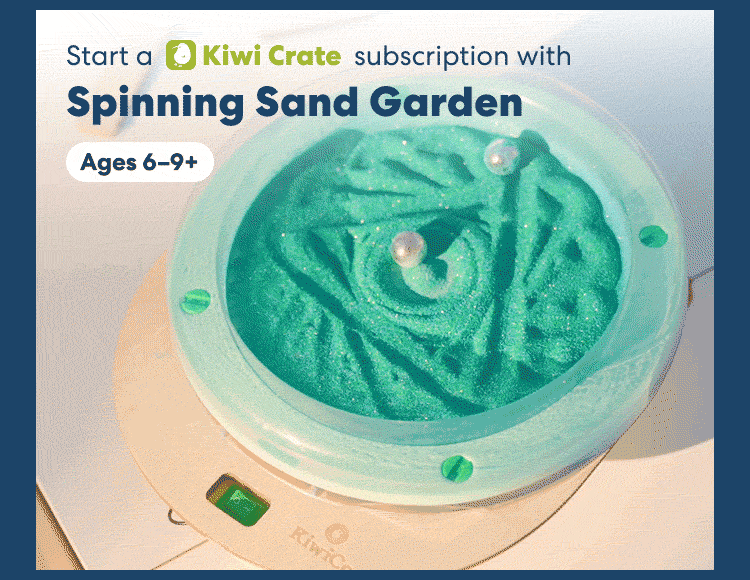 Spinning Sand Garden. Start a Kiwi Crate subscription with this crate!