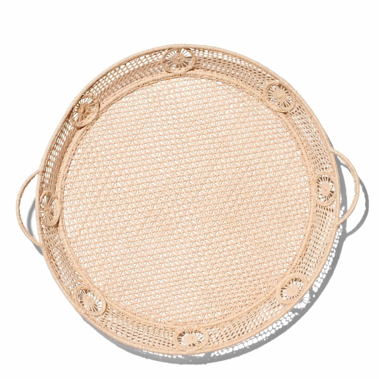 RAFFIA ROUND TRAY