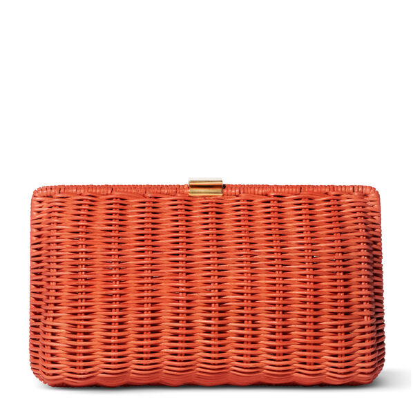 ADELINA WICKER CLUTCH