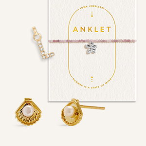 Multi Stone Flower Anklet