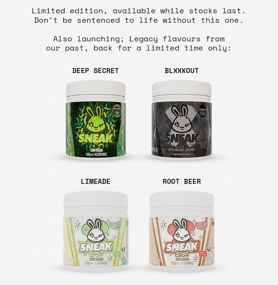 Limited edition, available while stocks last. Don’t be sentenced to life without this one.Also launching - Legacy flavours from our past, back for a limited time only: