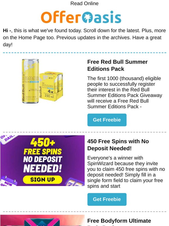 Free Red Bull Pack, Miele Wet & Dry Vacuum Cleaner, Family Tent