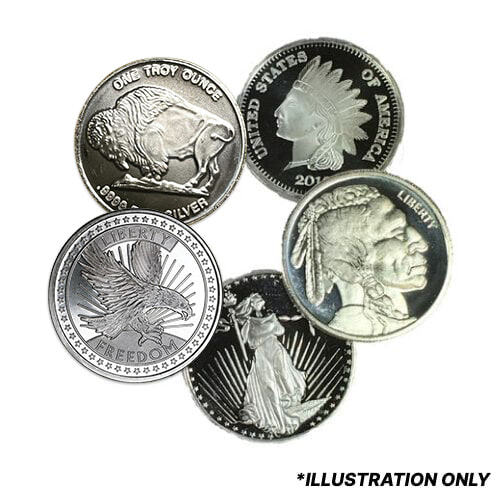 Image of 1 oz Silver Rounds - Design Our Choice