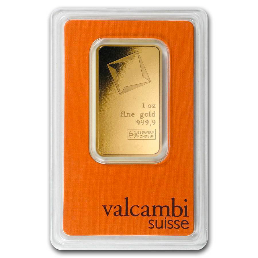 Image of 1 oz Valcambi Gold Bar - in Assay