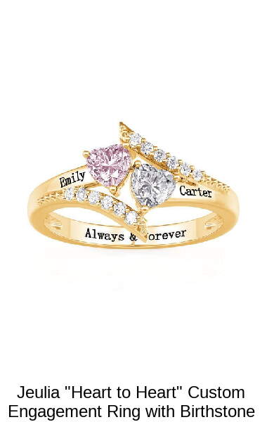 Jeulia Halo Double Pear Cut Custom Heart Promise Ring with Twist Band