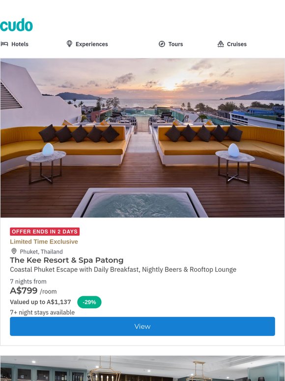 Phuket Resort and Spa w. Daily Breakfast, Daily Beer & Rooftop Bar