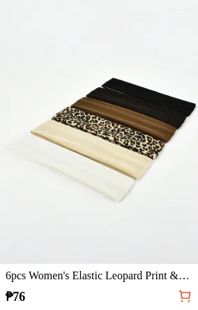 6pcs Women s Elastic Leopard Print...
