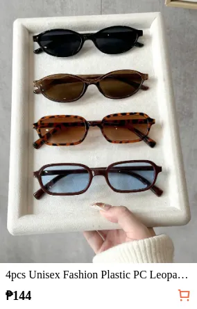 4pcs Unisex Fashion Plastic PC...
