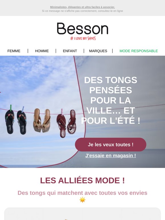 La tong se fait chic ✨