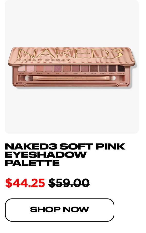 Naked3 Soft Pink Eyeshadow Palette