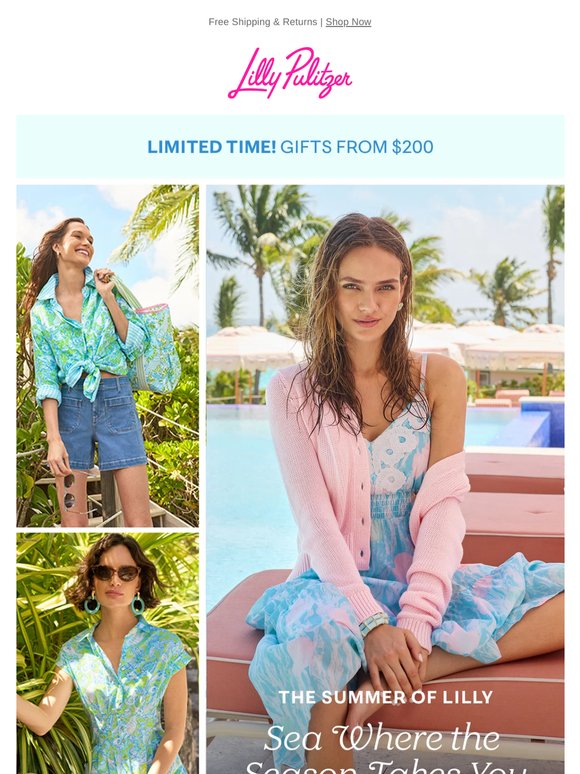 New Arrivals, Gifts at $200 & $500 Spend 🐟