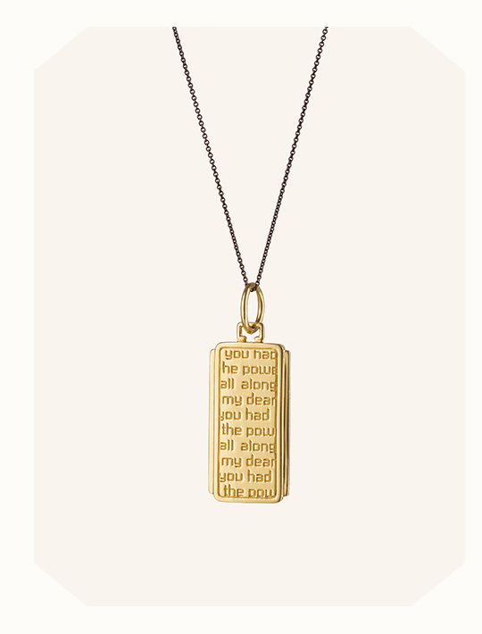 "Power" Dorothy 18K Gold Necklace