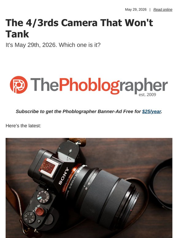 The 4/3rds Camera That Won't Tank