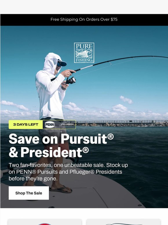 3 DAYS LEFT 🚨 PENN® Pursuit + Pflueger® President Price Drops!