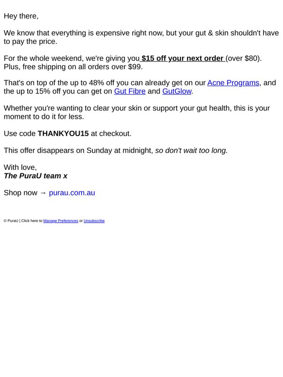 You asked for a discount x
