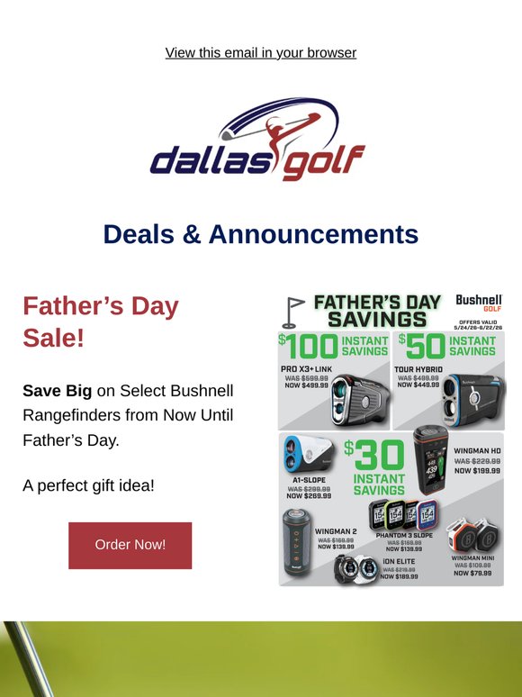 The Club Courier from Dallas Golf