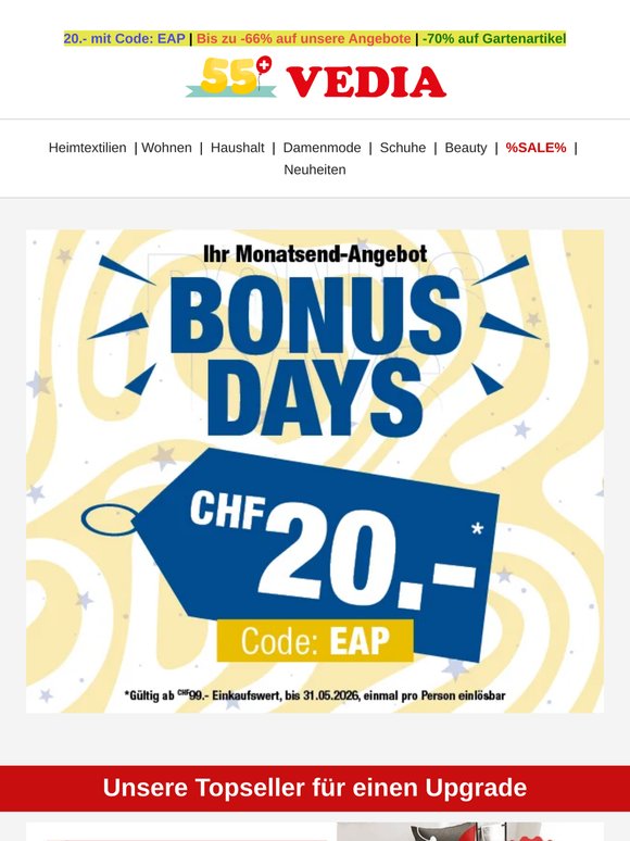 Die Bestseller rund ums Bett jetzt im BONUS-Modus 🔥